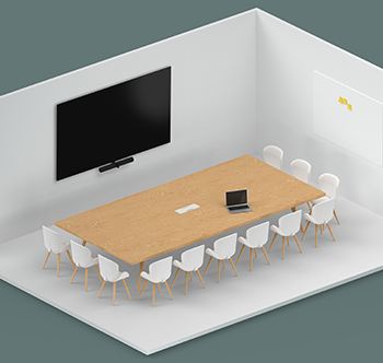 大規模な会議室のイメージ